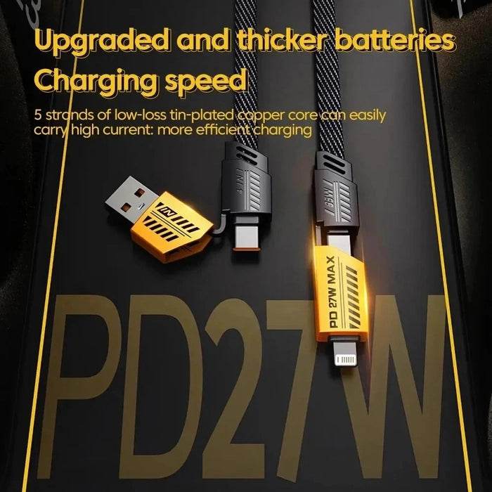 5-in-1 Multifunction USB Charging Cable 65W