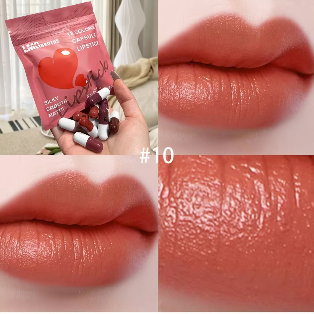 Matte Lipstick Capsule (Pack of 18)