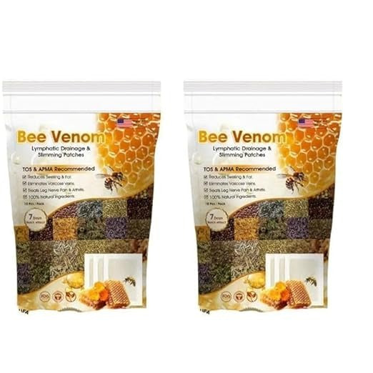 New Bee Venom Foot Patches (10patch x pack of 2) Stress Relief Detox Patch Solution for Men & Women