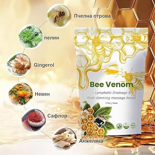 New Bee Venom Foot Patches (10patch x pack of 2) Stress Relief Detox Patch Solution for Men & Women