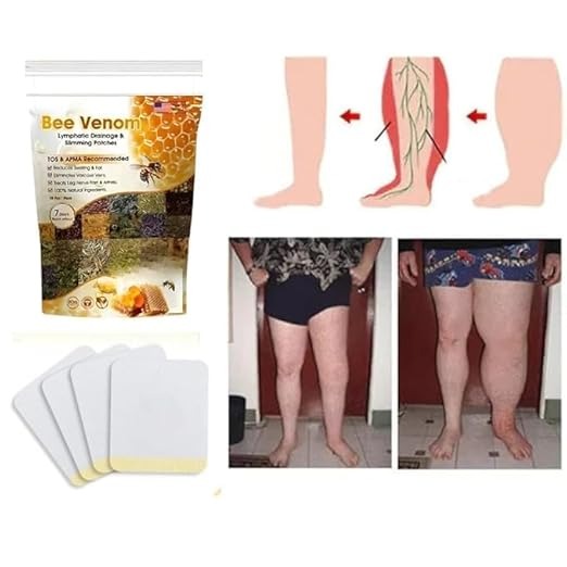 New Bee Venom Foot Patches (10patch x pack of 2) Stress Relief Detox Patch Solution for Men & Women