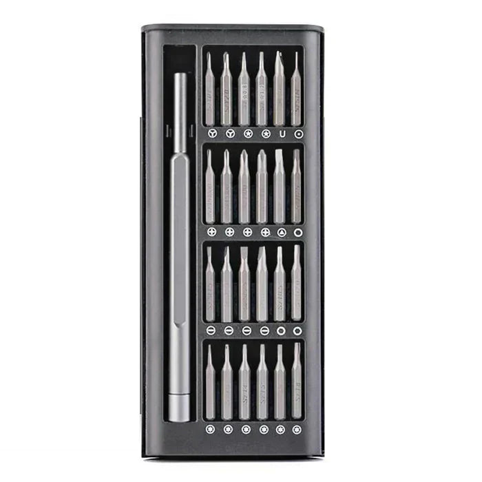 Precision Screw driver Set 24 in 1, Magnetic Driver Bits Set Repair Tool with Alluminum Box Multi-Purpose Screwdriver
