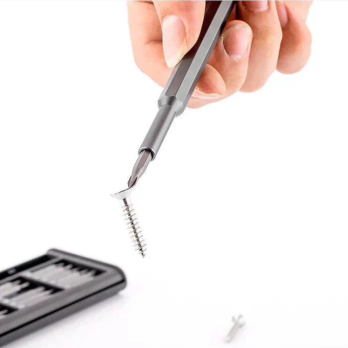 Precision Screw driver Set 24 in 1, Magnetic Driver Bits Set Repair Tool with Alluminum Box Multi-Purpose Screwdriver