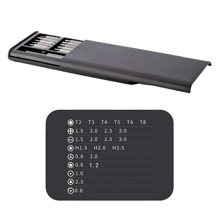 Precision Screw driver Set 24 in 1, Magnetic Driver Bits Set Repair Tool with Alluminum Box Multi-Purpose Screwdriver