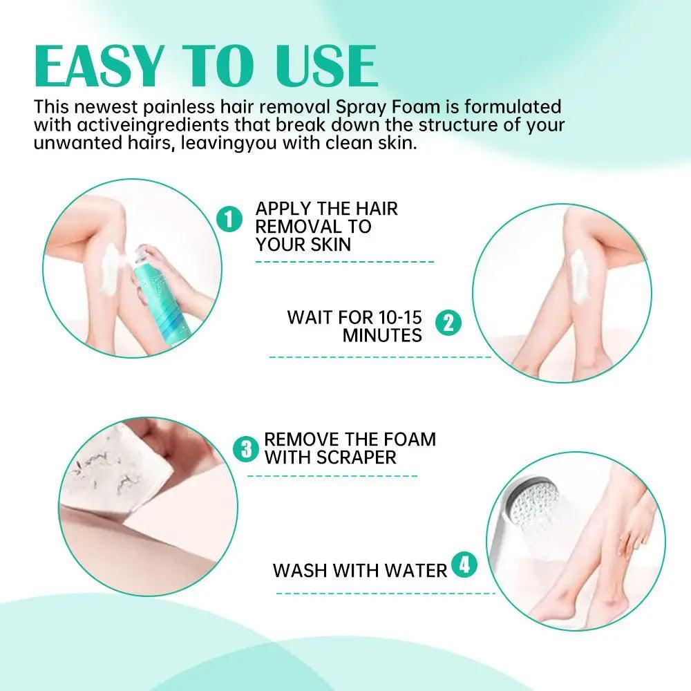 Glame Hair Removal Spray for Men and Women
